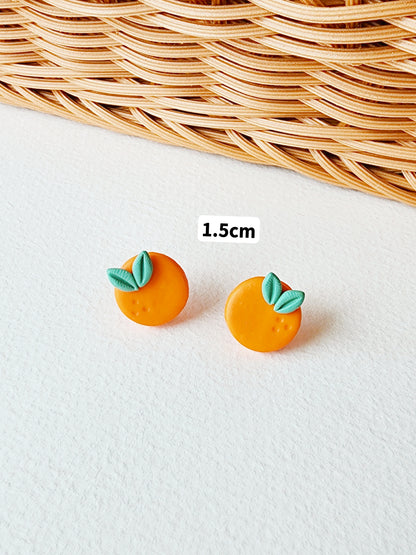 Tangerines (Studs & Hair Clip)